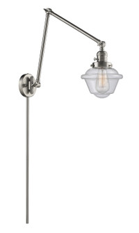 Franklin Restoration One Light Swing Arm Lamp in Brushed Satin Nickel (405|238SNG534)