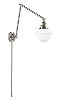 Franklin Restoration One Light Swing Arm Lamp in Brushed Satin Nickel (405|238SNG531)