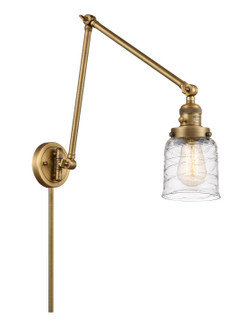 Franklin Restoration One Light Swing Arm Lamp in Brushed Brass (405|238BBG513)