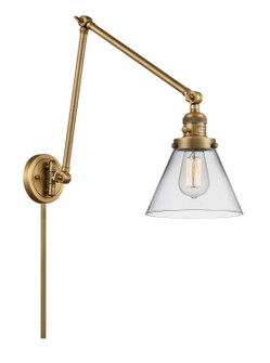 Franklin Restoration One Light Swing Arm Lamp in Brushed Brass (405|238BBG42)