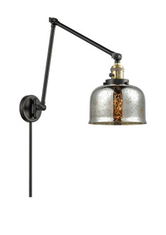 Franklin Restoration One Light Swing Arm Lamp in Black Antique Brass (405|238BABG78)