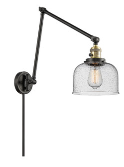 Franklin Restoration One Light Swing Arm Lamp in Black Antique Brass (405|238BABG74)