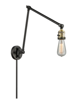 Franklin Restoration One Light Swing Arm in Black Antique Brass (405|238BAB)