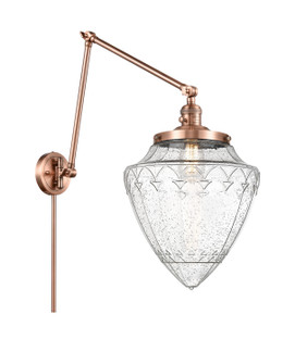 Franklin Restoration One Light Swing Arm Lamp in Antique Copper (405|238ACG66412)