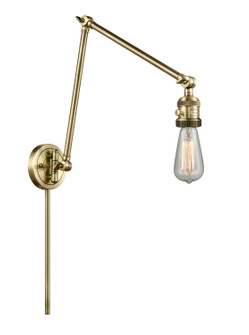 Franklin Restoration LED Swing Arm Lamp in Antique Brass (405|238ABLED)