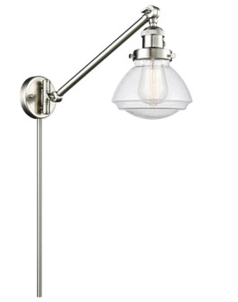 Franklin Restoration One Light Swing Arm Lamp in Brushed Satin Nickel (405|237SNG324)