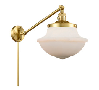 Franklin Restoration One Light Swing Arm Lamp in Satin Gold (405|237SGG541)