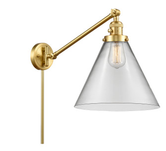 Franklin Restoration One Light Swing Arm Lamp in Satin Gold (405|237SGG42L)