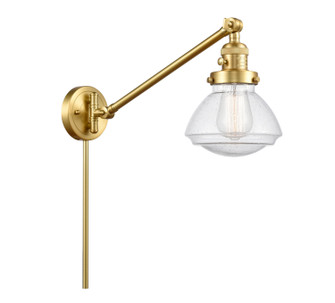 Franklin Restoration One Light Swing Arm Lamp in Satin Gold (405|237SGG324)