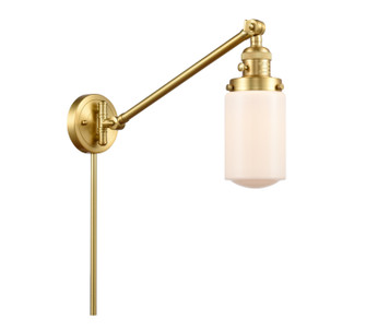 Franklin Restoration One Light Swing Arm Lamp in Satin Gold (405|237SGG311)