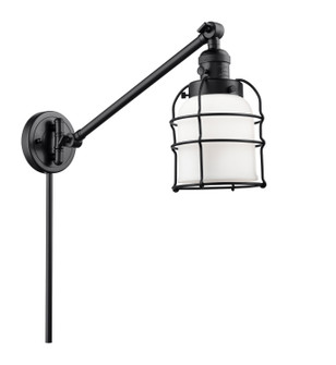 Franklin Restoration One Light Swing Arm Lamp in Matte Black (405|237BKG51CE)
