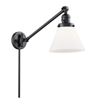 Franklin Restoration One Light Swing Arm Lamp in Matte Black (405|237BKG41)