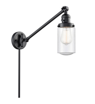 Franklin Restoration One Light Swing Arm Lamp in Matte Black (405|237BKG314)