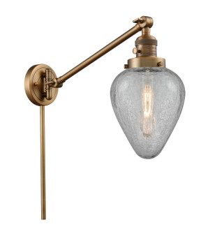 Franklin Restoration One Light Swing Arm Lamp in Brushed Brass (405|237BBG165)