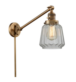 Franklin Restoration One Light Swing Arm in Brushed Brass (405|237BBG142)