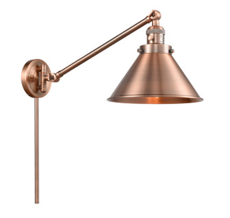 Franklin Restoration One Light Swing Arm Lamp in Antique Copper (405|237ACM10AC)