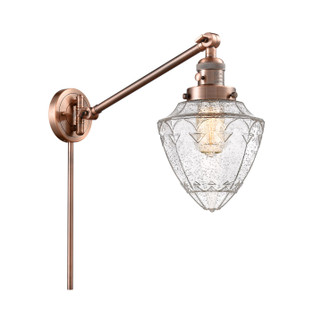 Franklin Restoration One Light Swing Arm Lamp in Antique Copper (405|237ACG6647)