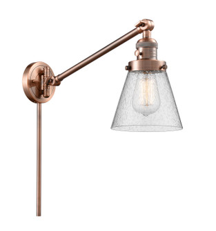 Franklin Restoration One Light Swing Arm Lamp in Antique Copper (405|237ACG64)