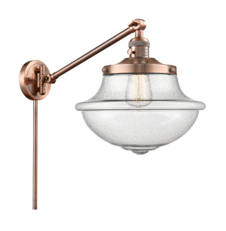 Franklin Restoration One Light Swing Arm Lamp in Antique Copper (405|237ACG544)