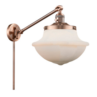 Franklin Restoration One Light Swing Arm Lamp in Antique Copper (405|237ACG541)