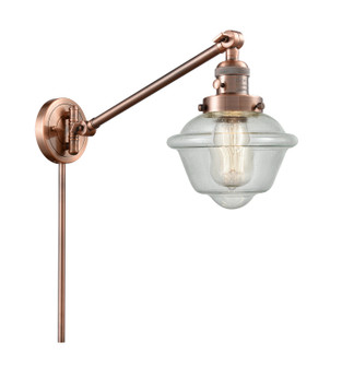 Franklin Restoration One Light Swing Arm Lamp in Antique Copper (405|237ACG534)