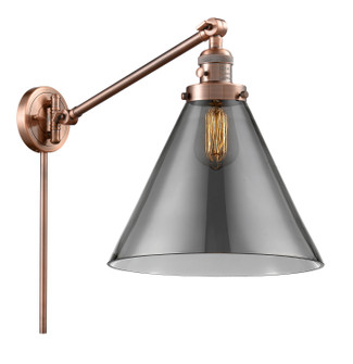 Franklin Restoration One Light Swing Arm Lamp in Antique Copper (405|237ACG43L)