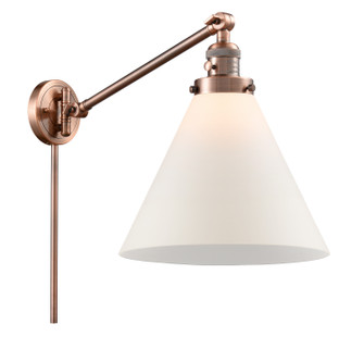 Franklin Restoration One Light Swing Arm Lamp in Antique Copper (405|237ACG41L)