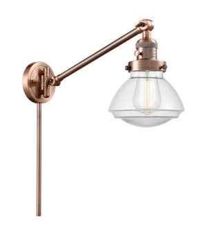 Franklin Restoration LED Swing Arm Lamp in Antique Copper (405|237ACG322LED)