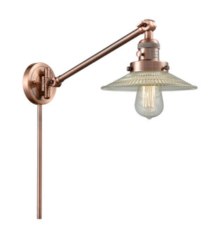 Franklin Restoration LED Swing Arm Lamp in Antique Copper (405|237ACG2LED)