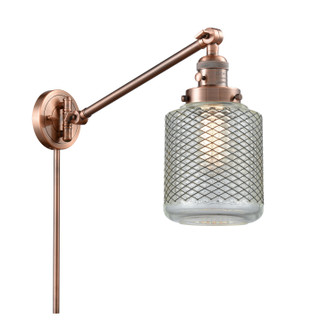 Franklin Restoration One Light Swing Arm Lamp in Antique Copper (405|237ACG262)