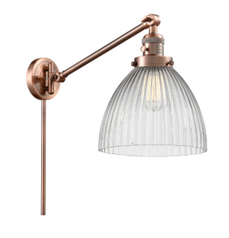 Franklin Restoration One Light Swing Arm Lamp in Antique Copper (405|237ACG222)