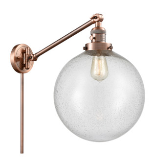 Franklin Restoration One Light Swing Arm Lamp in Antique Copper (405|237ACG20412)