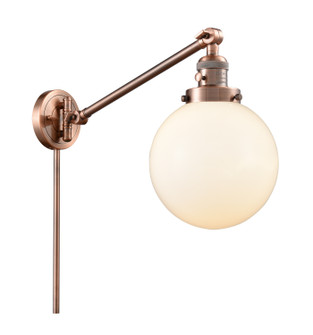 Franklin Restoration One Light Swing Arm Lamp in Antique Copper (405|237ACG2018)