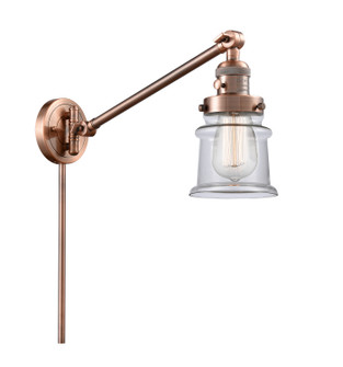 Franklin Restoration One Light Swing Arm in Antique Copper (405|237ACG182S)