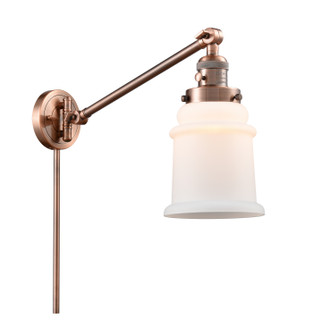 Franklin Restoration LED Swing Arm Lamp in Antique Copper (405|237ACG181LED)