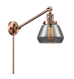 Franklin Restoration One Light Swing Arm Lamp in Antique Copper (405|237ACG173)