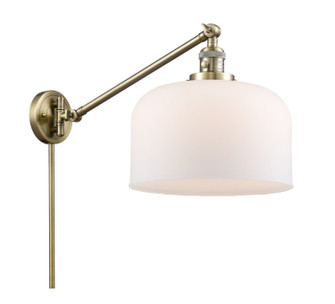 Franklin Restoration One Light Swing Arm Lamp in Antique Brass (405|237ABG71L)