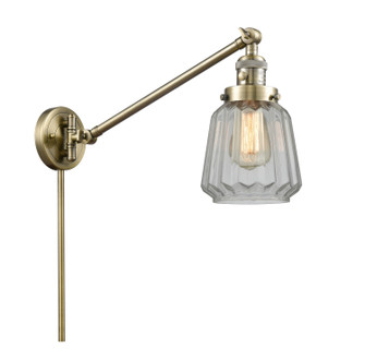 Franklin Restoration LED Swing Arm in Antique Brass (405|237ABG142LED)