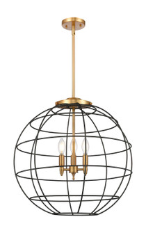 Essex Three Light Pendant in Satin Gold (405|2213SSGCE22BK)