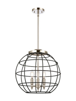 Essex Three Light Pendant in Polished Nickel (405|2213SPNCE16BK)