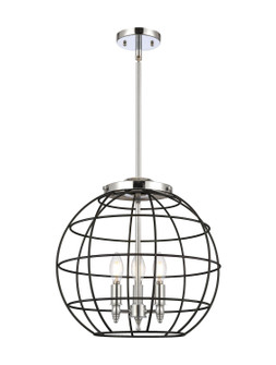 Essex Three Light Pendant in Polished Chrome (405|2213SPCCE16BK)