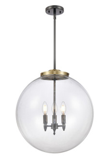 Franklin Restoration Three Light Pendant in Black Antique Brass (405|2213SBABG20218)