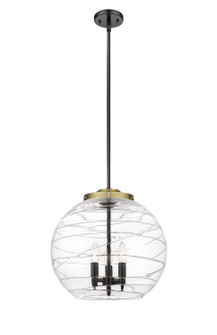 Ballston Three Light Pendant in Black Antique Brass (405|2213SBABG121316)