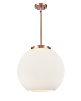 Ballston Three Light Pendant in Antique Copper (405|2213SACG12116)