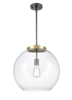 Ballston One Light Pendant in Black Antique Brass (405|2211SBABG12216)