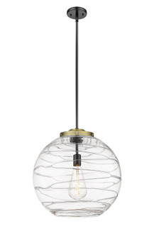 Ballston One Light Pendant in Black Antique Brass (405|2211SBABG121318)