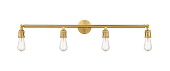 Franklin Restoration Four Light Bath Vanity in Satin Gold (405|215SG)