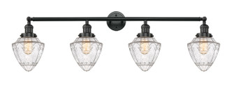 Franklin Restoration Four Light Bath Vanity in Matte Black (405|215BKG6647)