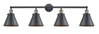Franklin Restoration Four Light Bath Vanity in Black Antique Brass (405|215BABM13BK)