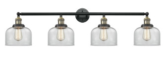 Franklin Restoration Four Light Bath Vanity in Black Antique Brass (405|215BABG72)